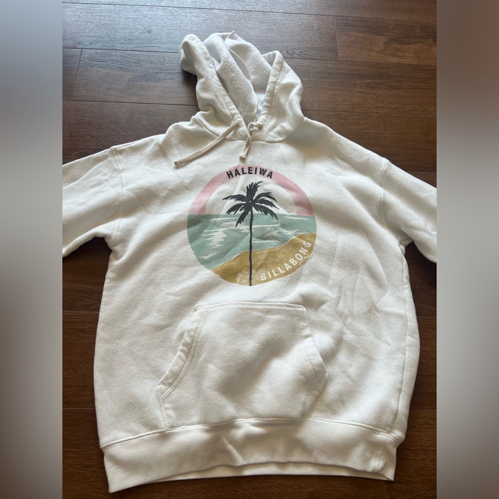 Billabong Medium White Sweatshirt Women's